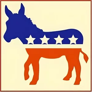 DEMOCRAT ASINKEY STENCIL - LG - The Artful Stencil - Foto 1 di 6
