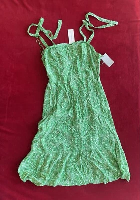 NWT Collective Concepts Women's Sleeveless Lined Pullover Green Dress Size: L Foto 1 de 4