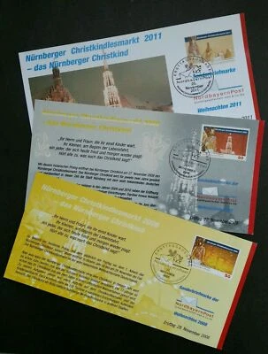 [SJ] Germany Private Post NordbayernPost Christmas 2008 2009 2011 (FDC) *card - Image 1 of 4