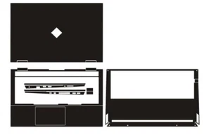 Housse de protection autocollant pour ordinateur portable HP OMEN 15-ek0023nw ek0247ng ek0010ns ek0000 15,6" - Photo 1/32