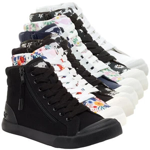 Womens Rocket Dog Jazzin Hi Zip Casual Trainers Ankle Boots Sizes 3 to 8 - Picture 1 of 89