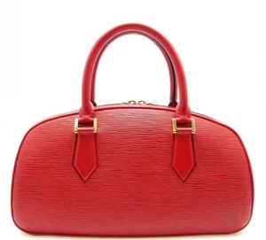 Auth LOUIS VUITTON M52087 Epi jasmine Handbag Castilian Red LV F/S - Picture 1 of 13