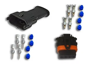 Connecteur Mâle/femelle 4 voies - Broches 3.5 - Auto, moto, quad, poids-lourds - Bild 1 von 4