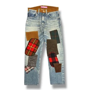 JUNYA WATANABE MAN Comme des garcons patchwork denim pants S good condition - Picture 1 of 5