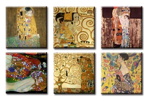 TIME4BILD GUSTAV KLIMT El beso árbol de la vida PÓSTER impresión lienzo impresión artística - Imagen 1 de 5