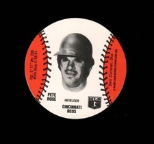 1978 Wiffle Ball Insert Discs PETE ROSE Cincinnati Reds (2 1/2" Dated 1976)