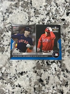 Alex Bregman Alec Bohm 2022 Topps Now WSM-5 Houston Astros Phillies BLUE 16/49!!