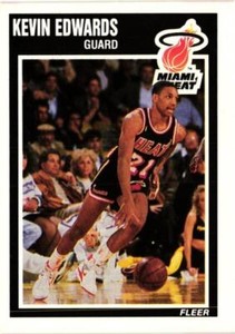 KEVIN EDWARDS 1989-90 Fleer Basketball #81 BUY ANY 2 ITEMS FOR 50% OFF   B205R2S