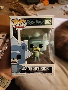 Funk Pop! #662 Rick y Morty Teddy Rick figura de vinilo caja abovedada dañada - Imagen 1 de 7