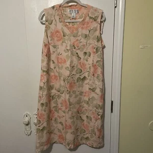 Vintage Norton Studio XL Linen Sheath Sleeveless Dress , Knee Length - Picture 1 of 4