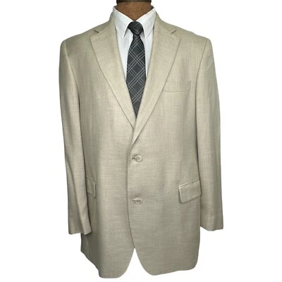 ABRIGO DEPORTIVO BAMBÚ BEIGE MADERA VALUTO SUPER SUAVE JACK VICTOR TALLA 44L Foto 1 de 4