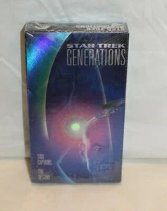 NEW VINTAGE STAR TREK GENERATIONS VHS TAPE 1995 RELEASE Factory Sealed - Picture 1 of 6