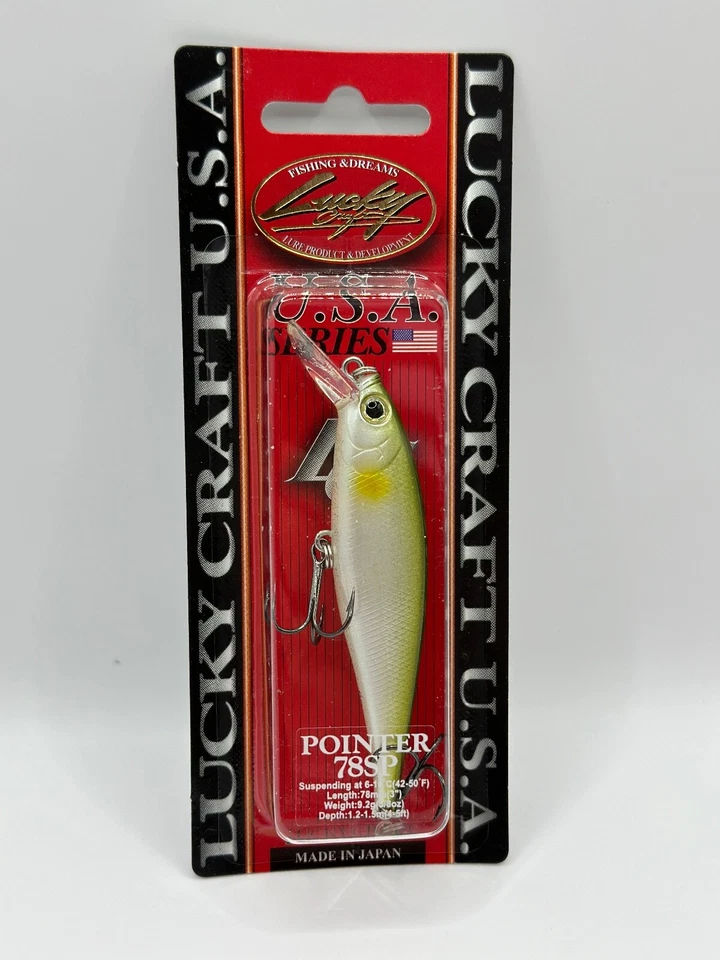Lucky Craft U.S.A Series Pointer 78 SP Pearl Ayu, Wobbler - Bild 1 von 1