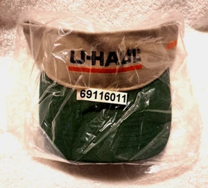 U-HAUL VINTAGE Visor Golf HAT 2012 GREEN Tan BRAND New IN Packaging - NEVER Worn - Picture 1 of 8