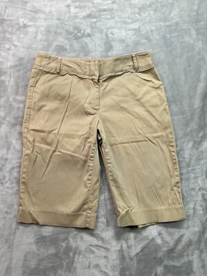 Pantalones Cortos Hilliard & Hanson Mujer Talla 4 Diseñador Tostado Tipo Pana Tiro Medio Verano Foto 1 de 4