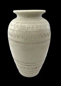 Bitossi Aldo Londi White Vase for Pier 1  Mid Century Modern. Italy. 2 Avail. - Picture 1 of 7