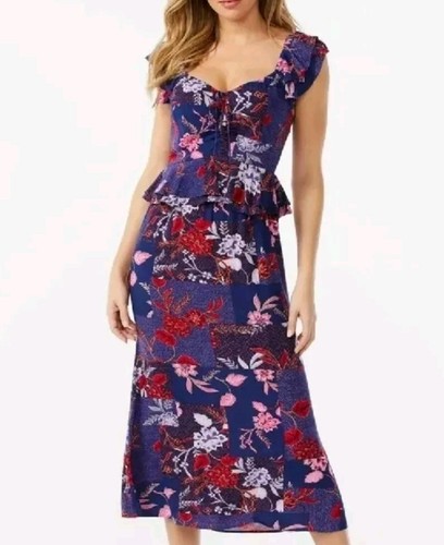 VALENTINO Abito donna Sofia Jeans by Sofia Vergara con volant e cuore midi taglia M
