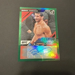 2022 Panini Donruss UFC Beneil Dariush Signature Series Green Holo Auto SS-BDR - Foto 1 di 7