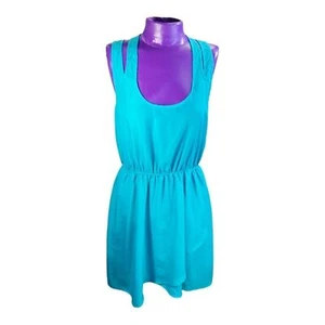 Love on a Hanger teal blue fit and flare mini dress M - Picture 1 of 10