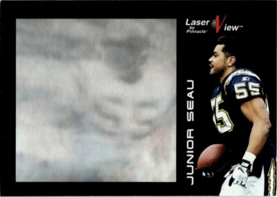 1996 Pinnacle Laser View Football Junior Seau San Diego Chargers #15 NM - Image 1 of 2