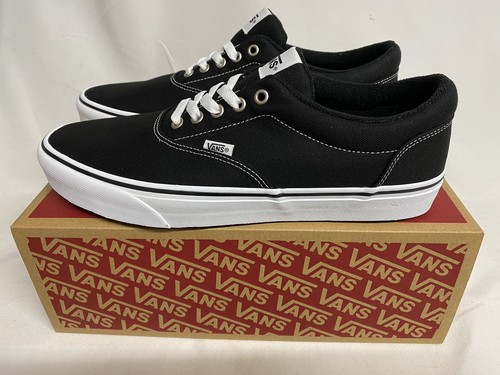 UK 9.5 Sneakers da ginnastica Vans Doheny per uomo colore nero bianco