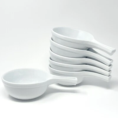 Juego de 6 cuencos de sopa de chile blanco para restaurante Crate & Barrel Bia Cordon Bleu 2003 Foto 1 de 4