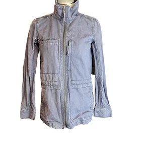 Madewell Fleet Jacket XS Womens Grey Stand Collar Full Zip Size Extra Small - Picture 1 of 13