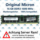 16 GB Rdimm ECC DDR3-1600 Supermicro 6027R-E1R12N Serveur RAM