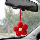 Crochet Flower Car Hanging Ornament Handmade Auto Interior Decor  women