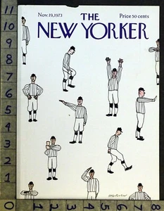 1973 SPORT MEN FOOTBALL REFEREE STEVENSON JUDGE ART NEW YORKER COVER FC1495 - Picture 1 of 1