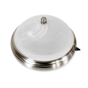 12V 9"Round RV Camper Boat Interior LED Glass Dinette Ceiling Light with Switch - Picture 1 of 10