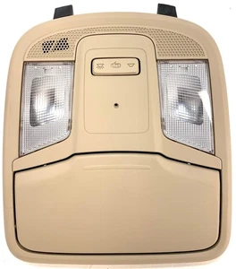 2014-2016 Kia Optima Overhead Roof Console w/ Personal Lamp Tan OEM - Picture 1 of 4