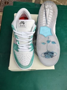 Nike SB Dunk Low April Skateboards VNDS UK 10 Racer Blue - Picture 1 of 8