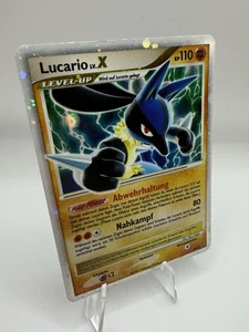 Pokémon Lucario LV.X Diamond & Pearl Black Star Promo DP12 Holo - Deutsch - Bild 1 von 2