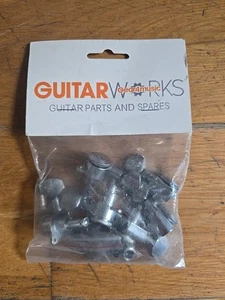 Cabezales de máquina de bloqueo Guitarworks Gear4music, 6 en línea, cromados - Imagen 1 de 2