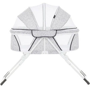Dream On Me Karley Bassinet, Grey portable lightweight folding breathable infant - Picture 1 of 7