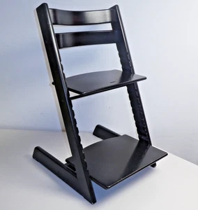 Stokke Tripp Trapp Kinder Hochstuhl in Schwarz (newborn-fähig) - Bild 1 von 6