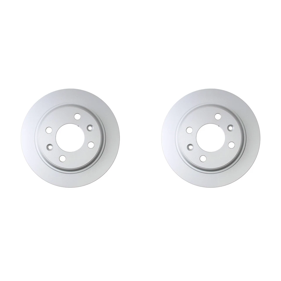 Juego de pares de rotores de freno de disco traseros sólidos de 258 mm Hella para Saab 900 9000 1986-1998 Foto 1 de 1