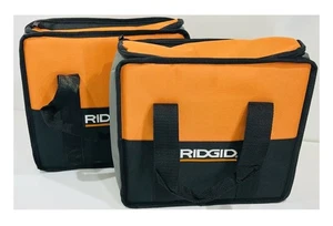 Two Ridgid Tool Bag (13x13x5) Heavy Duty Padded Canvas Zipper Topped Bags - Picture 1 of 3