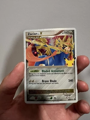 Zacian LV.X SWSH135 Celebrations Very Rare Perfectly Placed Galaxy Swirl - Image 1 of 4