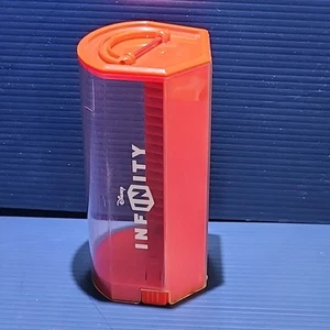 Disney Infinity Power Disc Holder RED Capsule + Handle Clear Case PDP - Picture 1 of 6