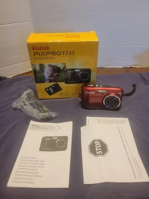 VINTAGE RED KODAK PIXPRO FZ43 16.0MP COMPACT DIGITAL CAMERA  WORKING  - Image 1 of 4
