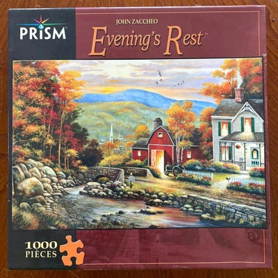 Rompecabezas prisma; descanso nocturno por John Zaccheo; 1000 piezas Foto 1 de 2