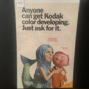 Vintage 1971 Kodak Color Developing Just Ask For It Ad Advertisement - Picture 1 of 2