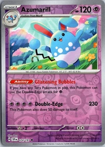 Azumarill - SV08: Surging Sparks #074/191 Reverse Holo Uncommon - Picture 1 of 2