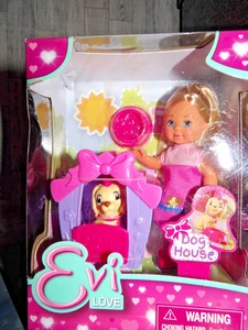 Evi Love Doll Simba Toys Hundehütte Spielset 4,5" Futternapf & Welpe - Bild 1 von 4