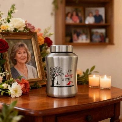 Urna de cremación grande ForeverLove para adulto hombre mujer hombre cenizas con bolsa Foto 1 de 4