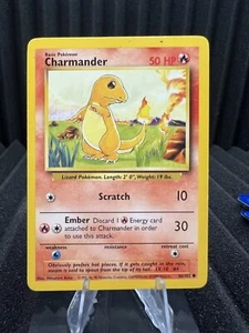 Charmander 46/102 - Base Set Unlimited Edition - WOTC Pokemon LP - Picture 1 of 2