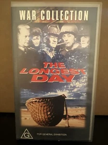 The Longest Day - VHS Video - War - John Wayne, Henry Fonda - B11 - Picture 1 of 3