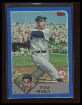 2023 TOPPS ARCHIVES #051/199 YOGI BERRA BLUE PARALLEL NEW YORK YANKEES - Image 1 of 2